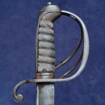 British 1821 Pattern Light Cavalry Officers Sword, William IV, Pipeback Blade 4